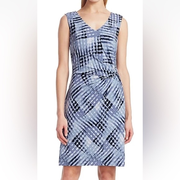 Nic + Zoe Cross Over Twist Sheath Dress Womens Size XS (617) - Picture 2 of 11